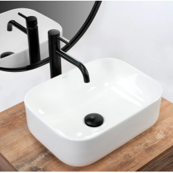 Nowoczesna Umywalka Demi Mini - Stylowa, Niewielka, Nablatowa Idealna do Każdej Łazienki