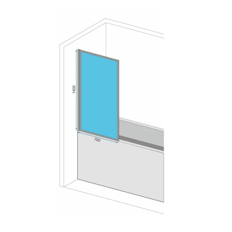 Złoty Parawan Wanny Elegance 70 - Luksus i Prywatność w Twojej Łazience