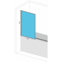 Elegancki Parawan Wannowy w Złotym Odcieniu 80 - Styl i Klasa w Twojej Łazience