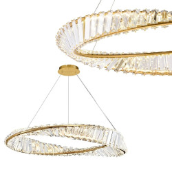 Elegancka Lampa Kryształowa 50cm - Luksusowy Akcent do Twojego Wnętrza