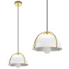Elegancka Lampa Wisząca APP1216-1CP Złoto/Biel