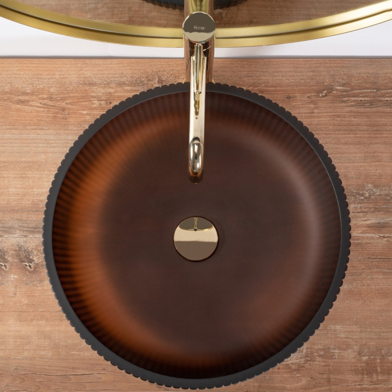 Stylowa Umywalka Jodi Brown Matt - Elegancja na Twojej Łazienkowej Półce!