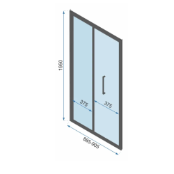 Ekskluzywne Złote Drzwi Prysznicowe RAPID FOLD 100 cm - Nowoczesny Styl Łazienki