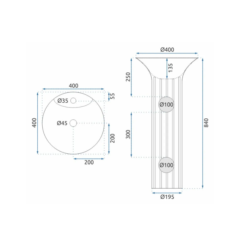 Hope Premium - Wolnostojąca Umywalka Elegancji