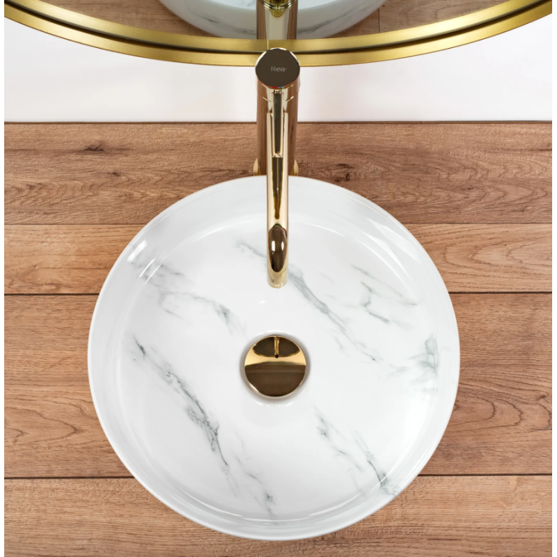 Piękno Natury: Marmurowa Umywalka Sami – Elegancja na Blat