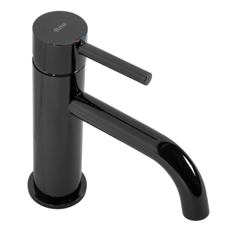 Nowoczesna Bateria Umywalkowa LUNGO w Eleganckiej Czarnej Metalice - Niska i Stylowa