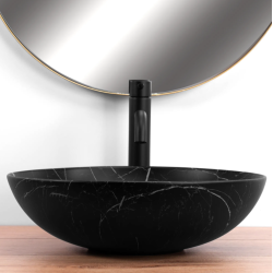 Wyjątkowa Umywalka NABLATOWA FIBO BLACK MATT - Elegancja i Nowoczesność