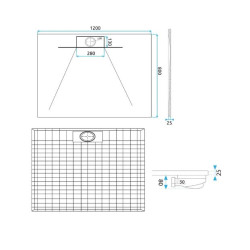 Elegancki Brodzik Bazalt Long White 90x120 - Minimalistyczny Design dla Twojej Łazienki!