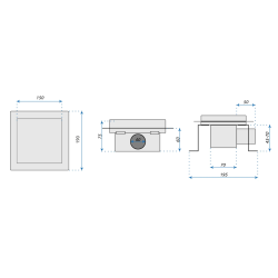 Elegancki Odpływ Liniowy 150x150 ze Stali Szczotkowanej - Nowoczesny Design
