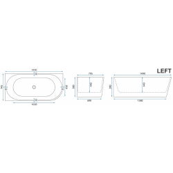 Zanurzenie w Luksusie: Wanna Bellanto 170 Lewa – Twoje Domowe Spa!