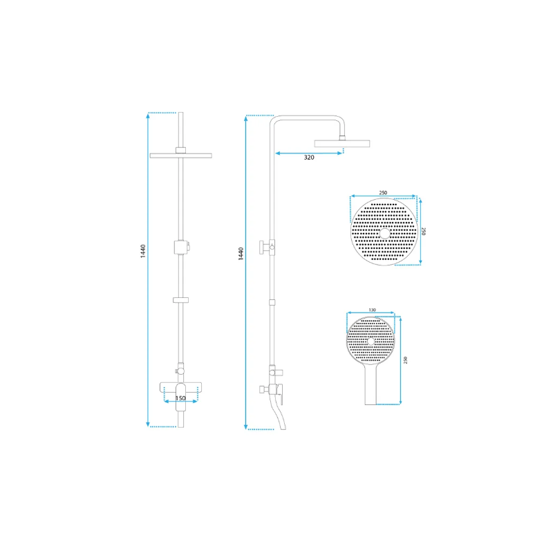 Złoty Zestaw Prysznicowy Bloom: Luksusowy Akcent do Twojej Łazienki!