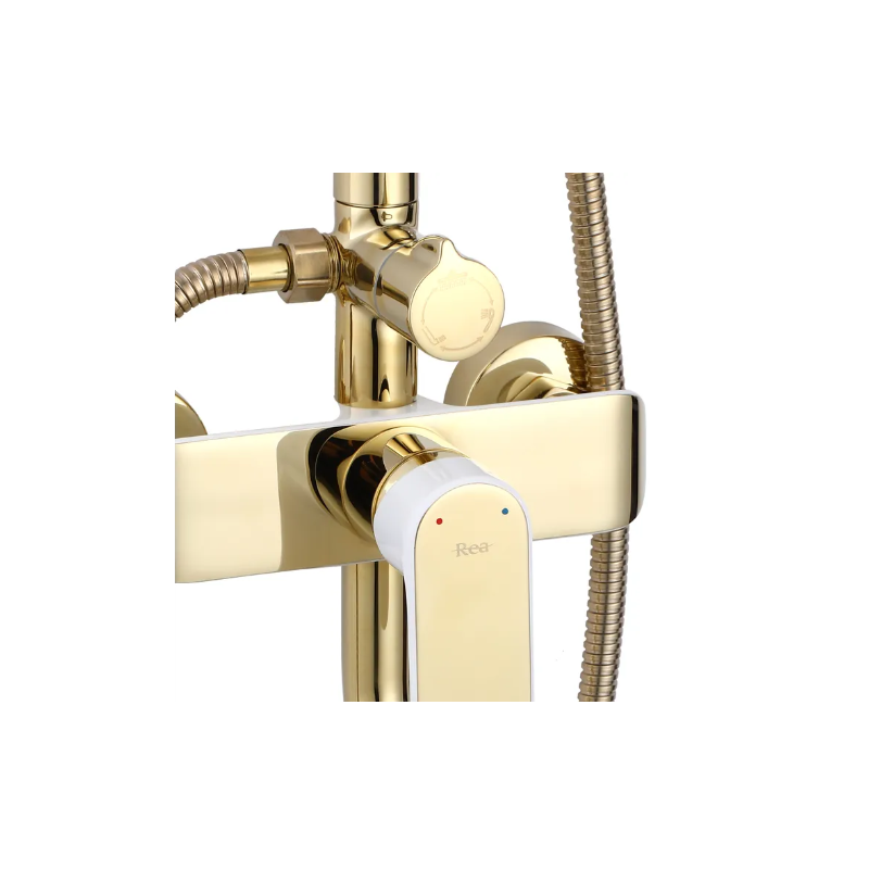 Zestaw Prysznicowy Bloom MY1805-77WG - Elegancja Bieli i Złota