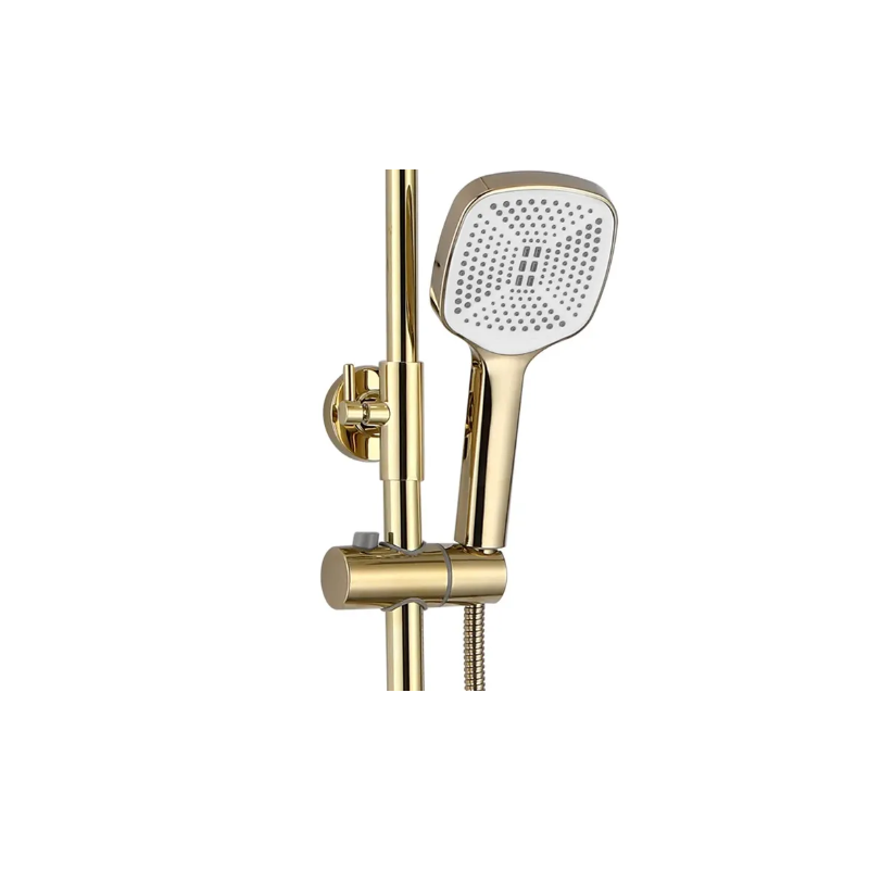 Ekskluzywny Zestaw Prysznicowy Storm Złoty – Nowoczesny Design i Luksusowy Wygląd