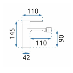 Bateria Bidetowa MY1902-9H Storm Tytan - Styl i Funkcjonalność w Twojej Łazience