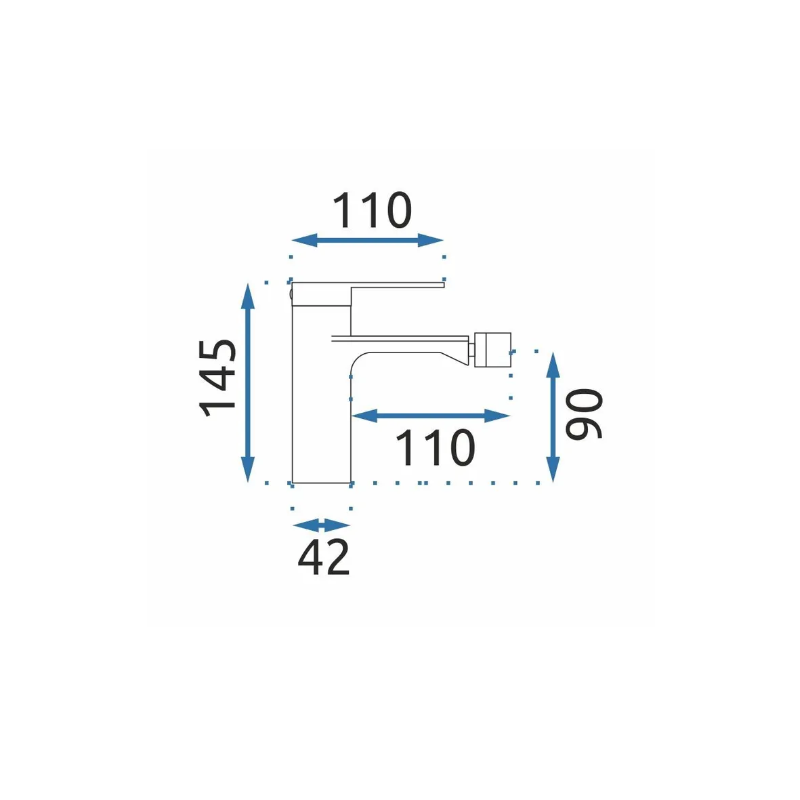 Bateria Bidetowa MY1902-9H Storm Tytan - Styl i Funkcjonalność w Twojej Łazience
