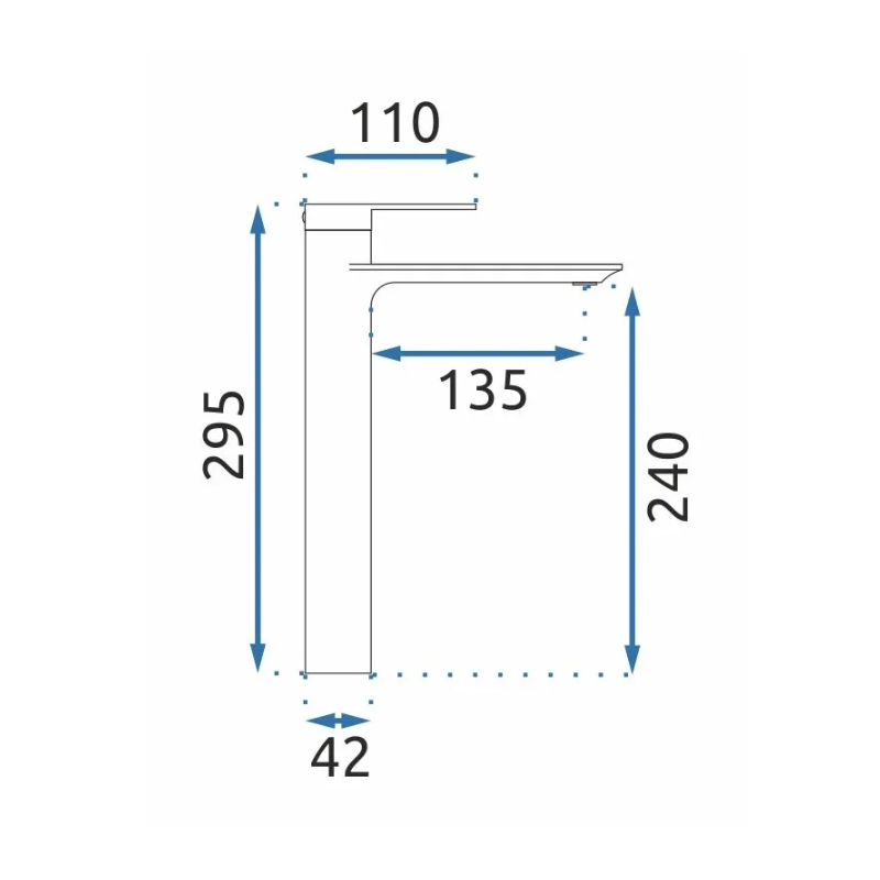 Elegancka Bateria Umywalkowa STORM TYTAN Wysoka MY1902-21H - Styl i Wydajność!