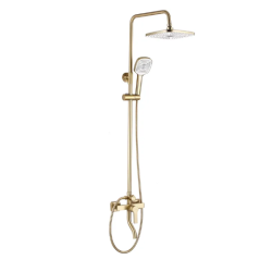 Luksusowy Zestaw Natryskowy ARGUS Złoty Szczotkowany - Nowoczesny Design!