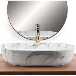 Ekskluzywna Umywalka CLEO 61 - Lśniąca Elegancja na Blacie