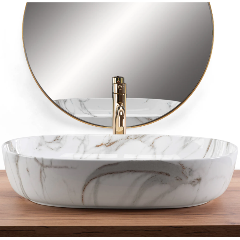 Ekskluzywna Umywalka CLEO 61 - Lśniąca Elegancja na Blacie