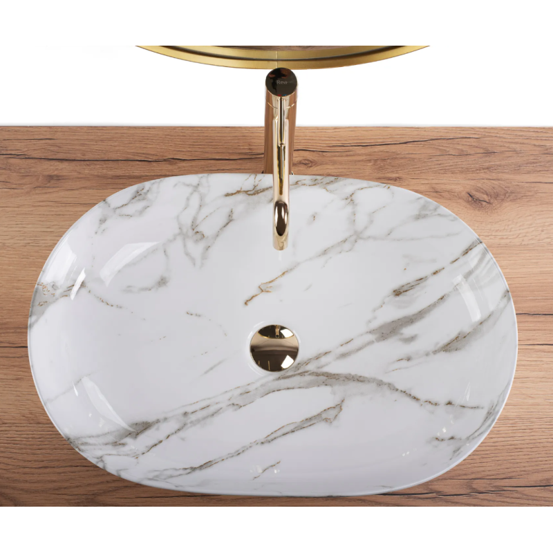 Ekskluzywna Umywalka CLEO 61 - Lśniąca Elegancja na Blacie