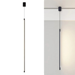 Elegancka Lampa Czarna APP1413-C - Stylowa Dekoracja do Wnętrz, 100 cm, Nowoczesny Design