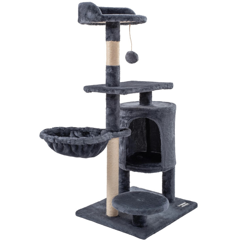 Szary Drapak dla Kota 105 cm - Idealne Miejsce do Zabaw i Drzemki!