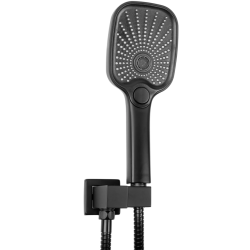 Stylowy Zestaw Prysznicowy Wpuszczany MOBY w Czerni + BOX