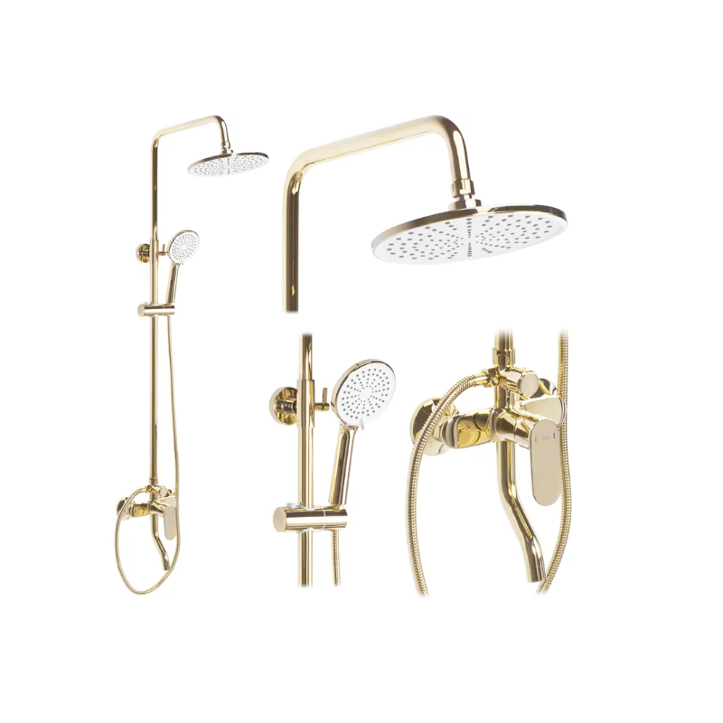 Zestaw Prysznicowy Salton Deluxe – Luksusowe Złoto dla Twojej Łazienki