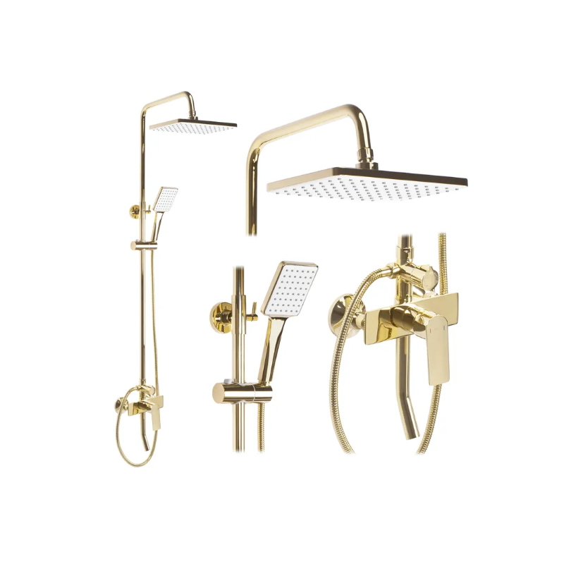 Maximus Złoty: Luksusowy Zestaw Prysznicowy, Który Odmieni Twoją Łazienkę