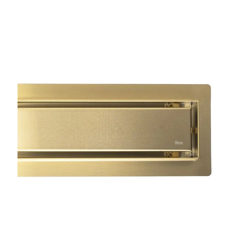 Złoty Odpływ Neox Pro 700 – Elegancja Szczotkowanego Wykończenia