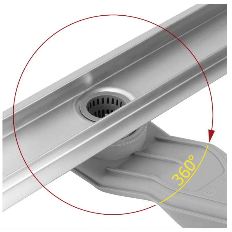 Nowoczesny Odpływ NEOX Superflow 600 - Szczotkowana Elegancja w Łazience