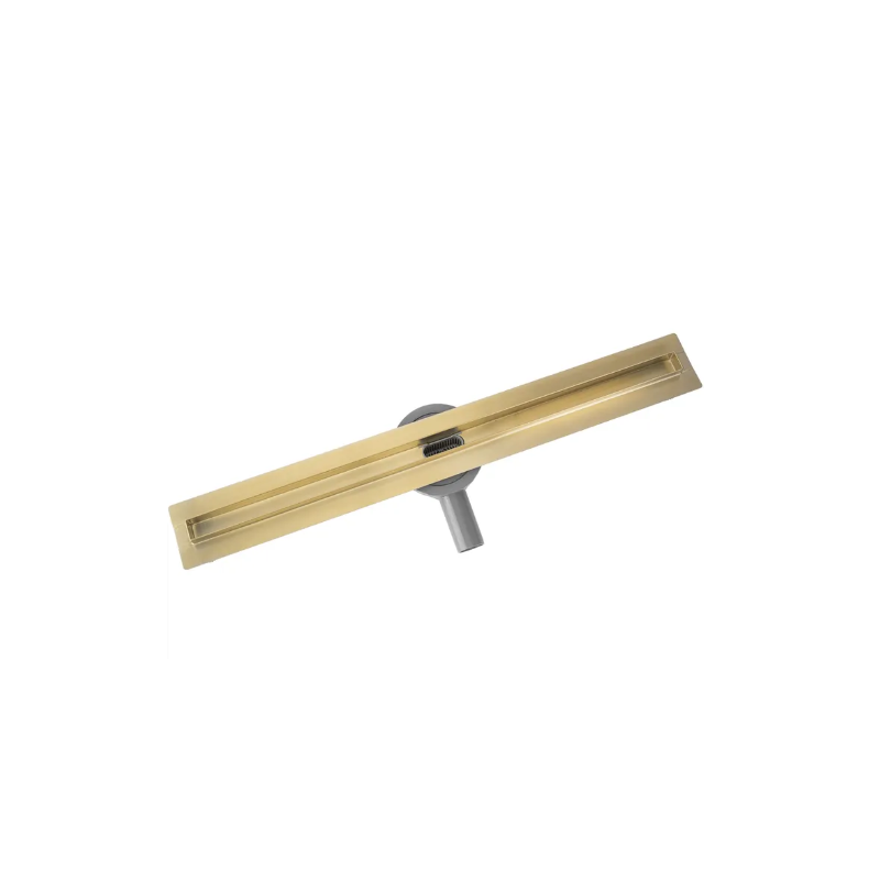 ODPŁYW NEOX SLIM PRO - Elegancja Złotego Szczotkowanego Wykończenia, Długość 600mm