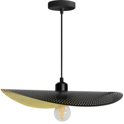 Elegancka Lampa Wisząca Czarna/Złota APP1469-1CP dla Nowoczesnego Wnętrza