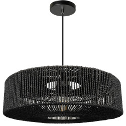Elegancka Lampa Wisząca APP1484-1C Czarna - Nowoczesny Design do Twojego Wnętrza