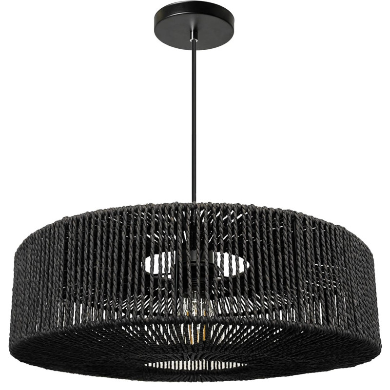 Elegancka Lampa Wisząca APP1484-1C Czarna - Nowoczesny Design do Twojego Wnętrza