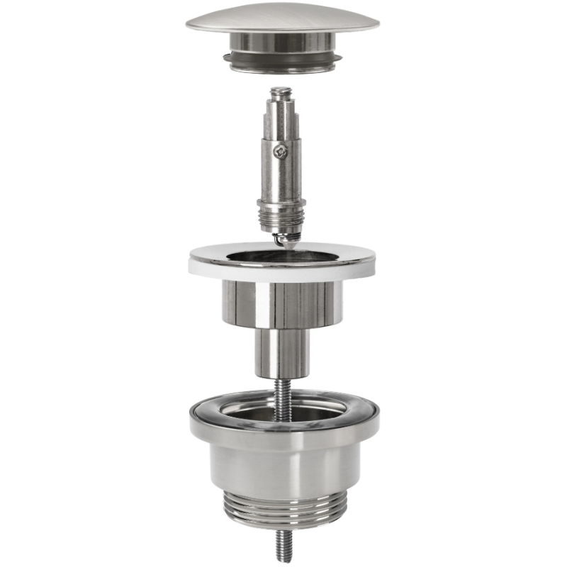 Uniwersalny Syfon Klik-Klak z Niklu Szczotkowanego – Elegancja i Funkcjonalność