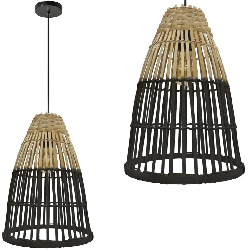 Stylowa Lampa Wisząca APP1328-1CP w Eleganckiej Czerni