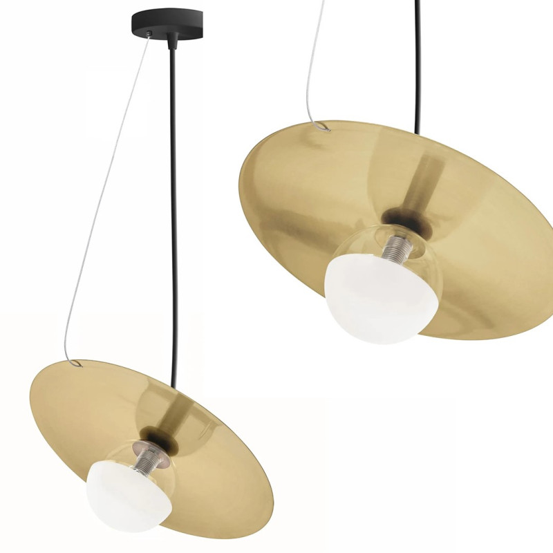 Elegancka Lampa APP1417-CP w Czarno-Złotym Wykończeniu