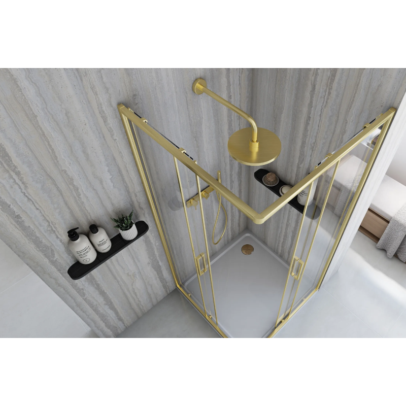 Ekskluzywna Kabina Prysznicowa Gold City 90x90 - Styl i Elegancja w Twojej Łazience