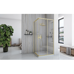 Ekskluzywna Kabina Prysznicowa Gold City 90x90 - Styl i Elegancja w Twojej Łazience