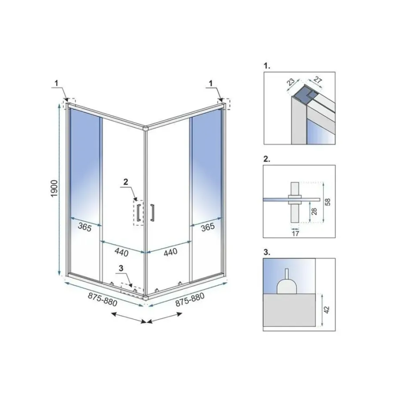 Elegancka Czarna Kabina Prysznicowa CITY 80x100 cm Idealna do Nowoczesnych Łazienek