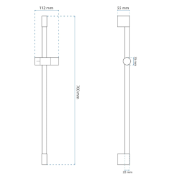 Elegancki Uchwyt Prysznicowy BrushGold – Styl i Klasa w Twojej Łazience
