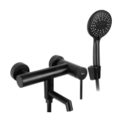 Elegancka Czarna Bateria Wannowa FOSS JS-701303B - Nowoczesny Styl i Funkcjonalność