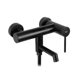 Elegancka Czarna Bateria Wannowa FOSS JS-701303B - Nowoczesny Styl i Funkcjonalność