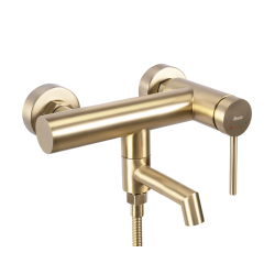 Elegancka Bateria Wannowa Foss JS-701303BG w Złocistym Szczotkowanym Wykończeniu