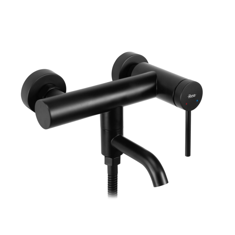 Elegancka Czarna Bateria Wannowa CLIF JS-702303B - Nowoczesny Design dla Twojej Łazienki