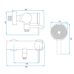 Elegancka Czarna Bateria Wannowa CLIF JS-702303B - Nowoczesny Design dla Twojej Łazienki