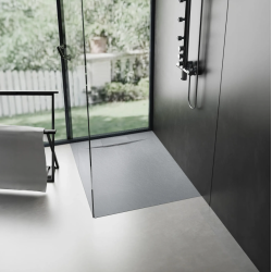 Nowoczesny Brodzik Bazaltowy Szary 90x90 - Stylowy Design dla Twojej Łazienki