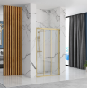 Złote Drzwi Prysznicowe Alex 120cm – Elegancja i Styl w Twojej Łazience!
