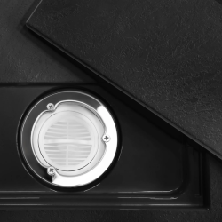 Luksusowy Brodzik Bazalt Carrara Black 90x90 – Nowoczesny Design!